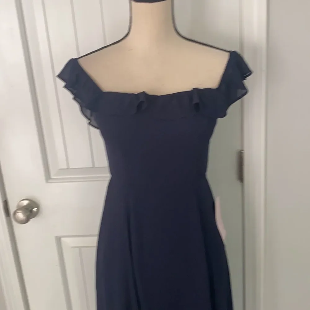 NWT BHLDN MACAU WHIPPED NAVY BLUE DRESS SIZE 0